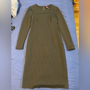 Black Long Sleeved Betsey Johnson Midi Dress